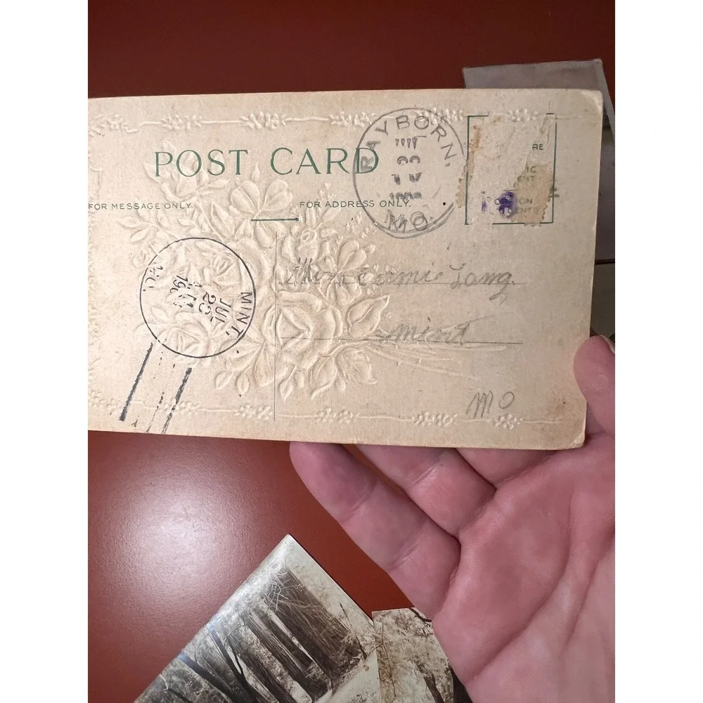 Lot Of 13 Antique/Vintage Embossed Floral Children Places Postcards Early 1900's